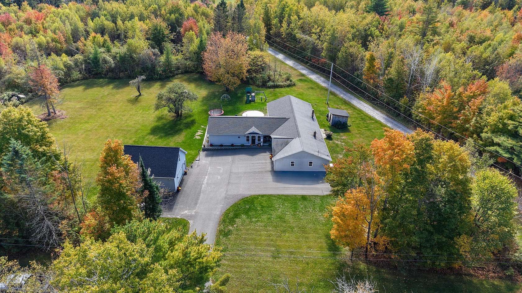 5.8 Acres of Land with Home for Sale in Palmyra, Maine