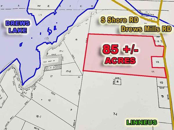 85 Acres of Land for Sale in Linneus, Maine