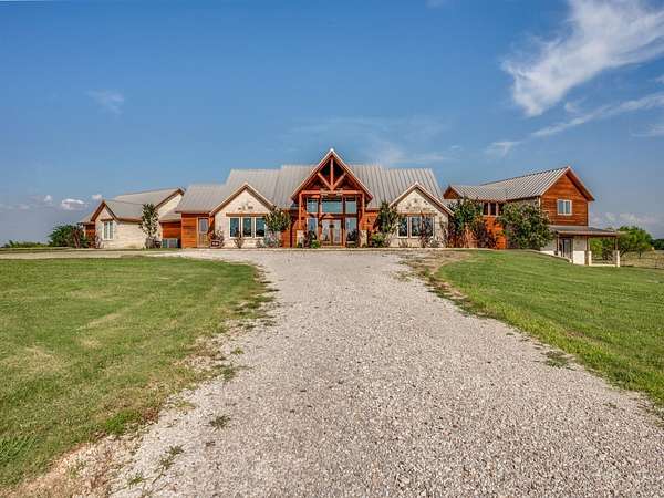 22.7 Acres of Recreational Land with Home for Sale in Valley View, Texas