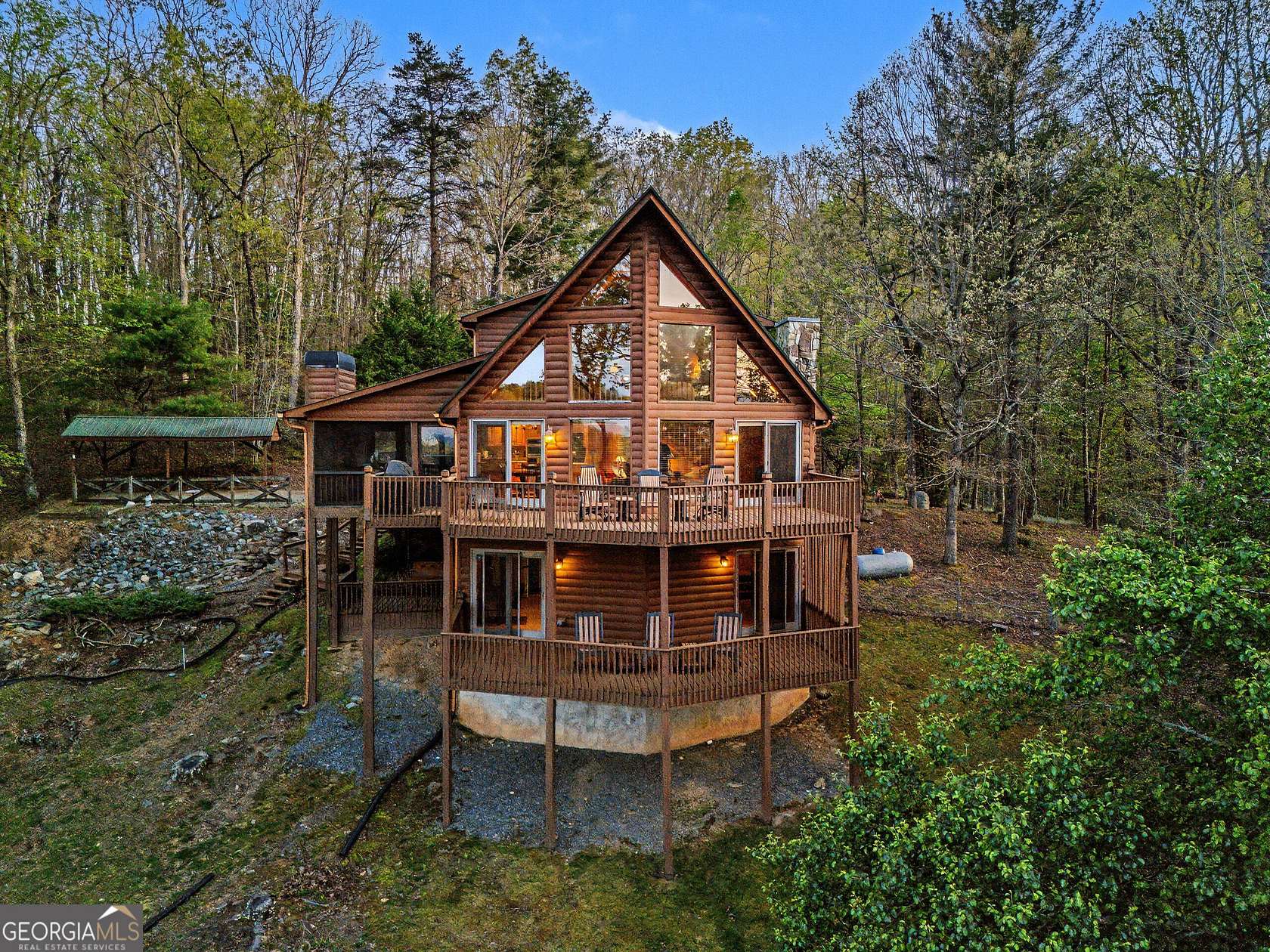 4.33 Acres of Land with Home for Sale in Blue Ridge, Georgia