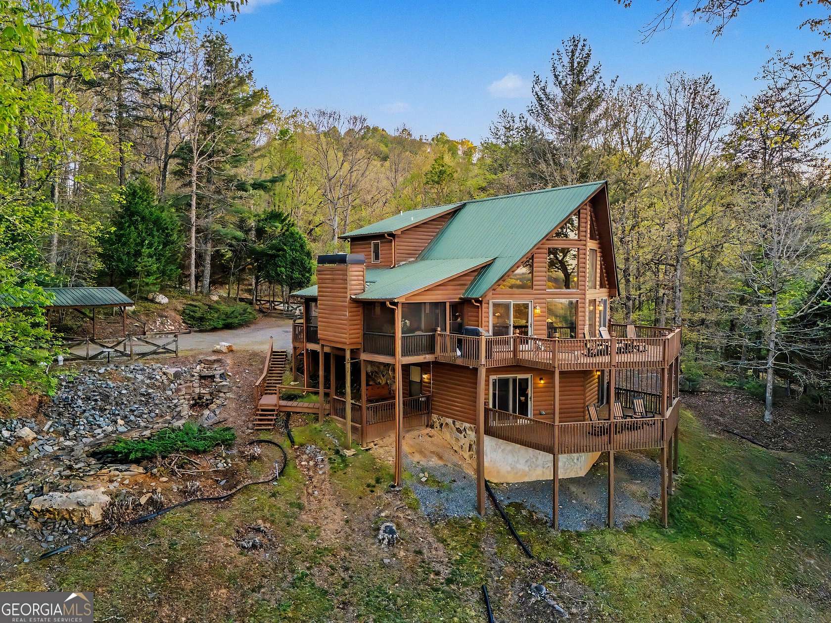 4.33 Acres of Land with Home for Sale in Blue Ridge, Georgia
