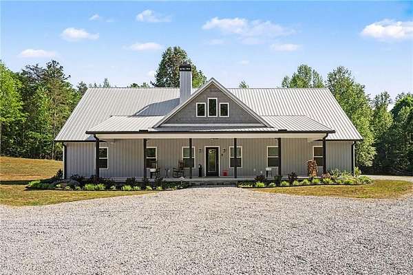 14.3 Acres of Land with Home for Sale in Danielsville, Georgia