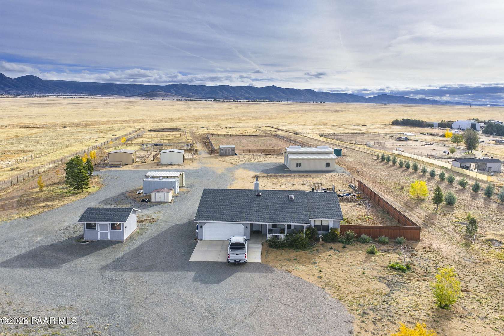 9.86 Acres of Land with Home for Sale in Prescott Valley, Arizona