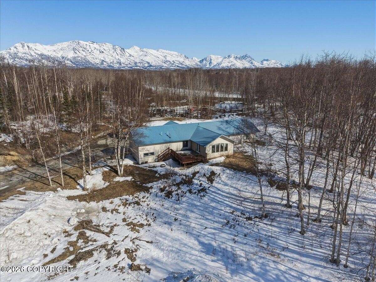 9.8 Acres of Land with Home for Sale in Palmer, Alaska