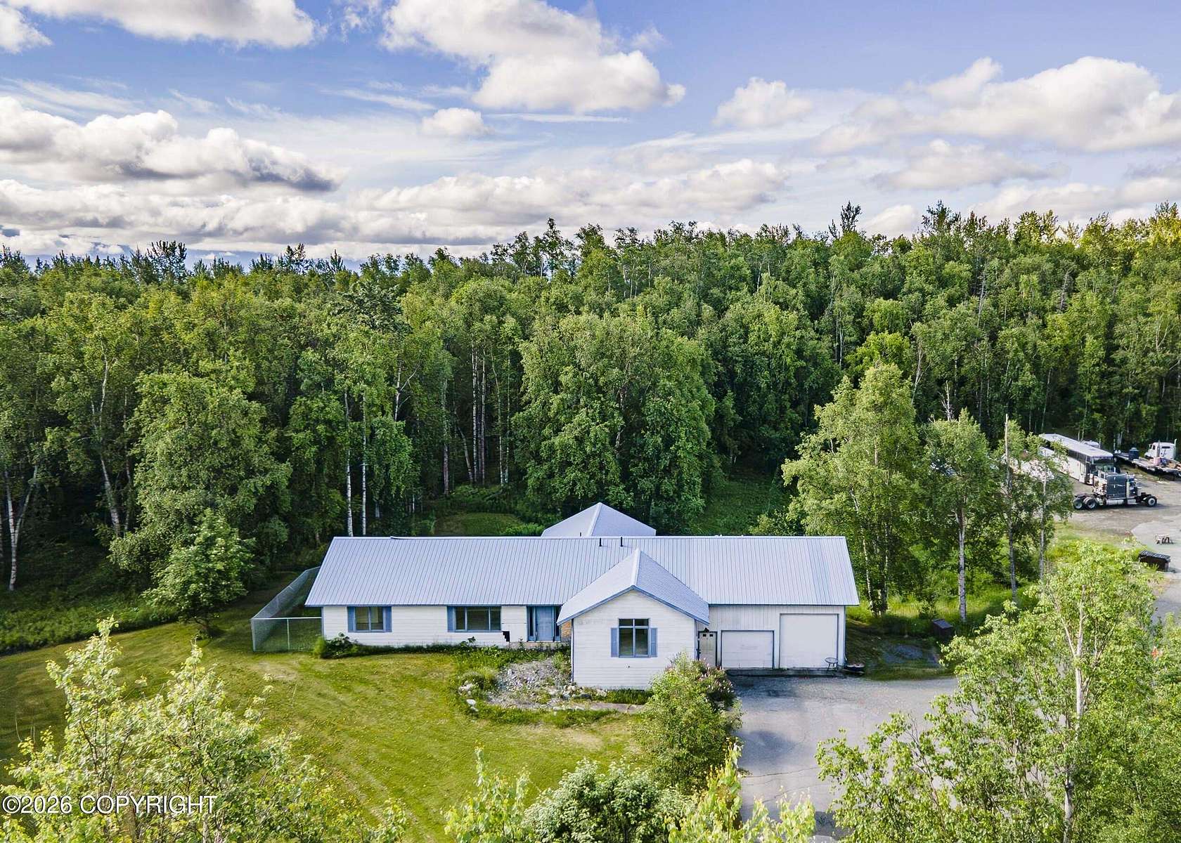 9.8 Acres of Land with Home for Sale in Palmer, Alaska