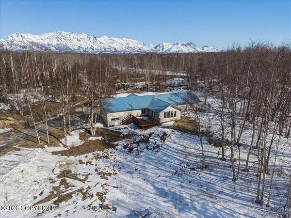 9.8 Acres of Land with Home for Sale in Palmer, Alaska