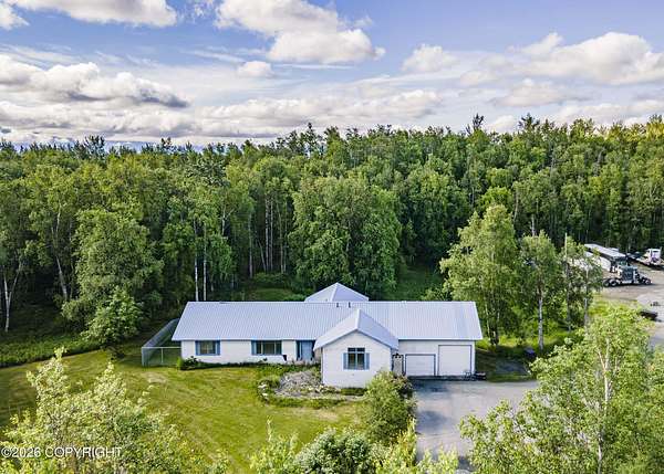 9.8 Acres of Land with Home for Sale in Palmer, Alaska