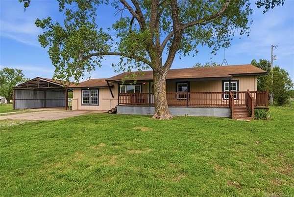 5 Acres of Land with Home for Sale in Kellyville, Oklahoma