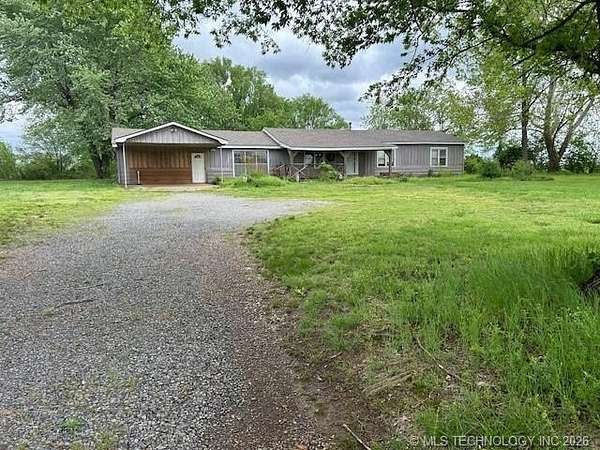 36.7 Acres of Agricultural Land with Home for Sale in Muskogee, Oklahoma
