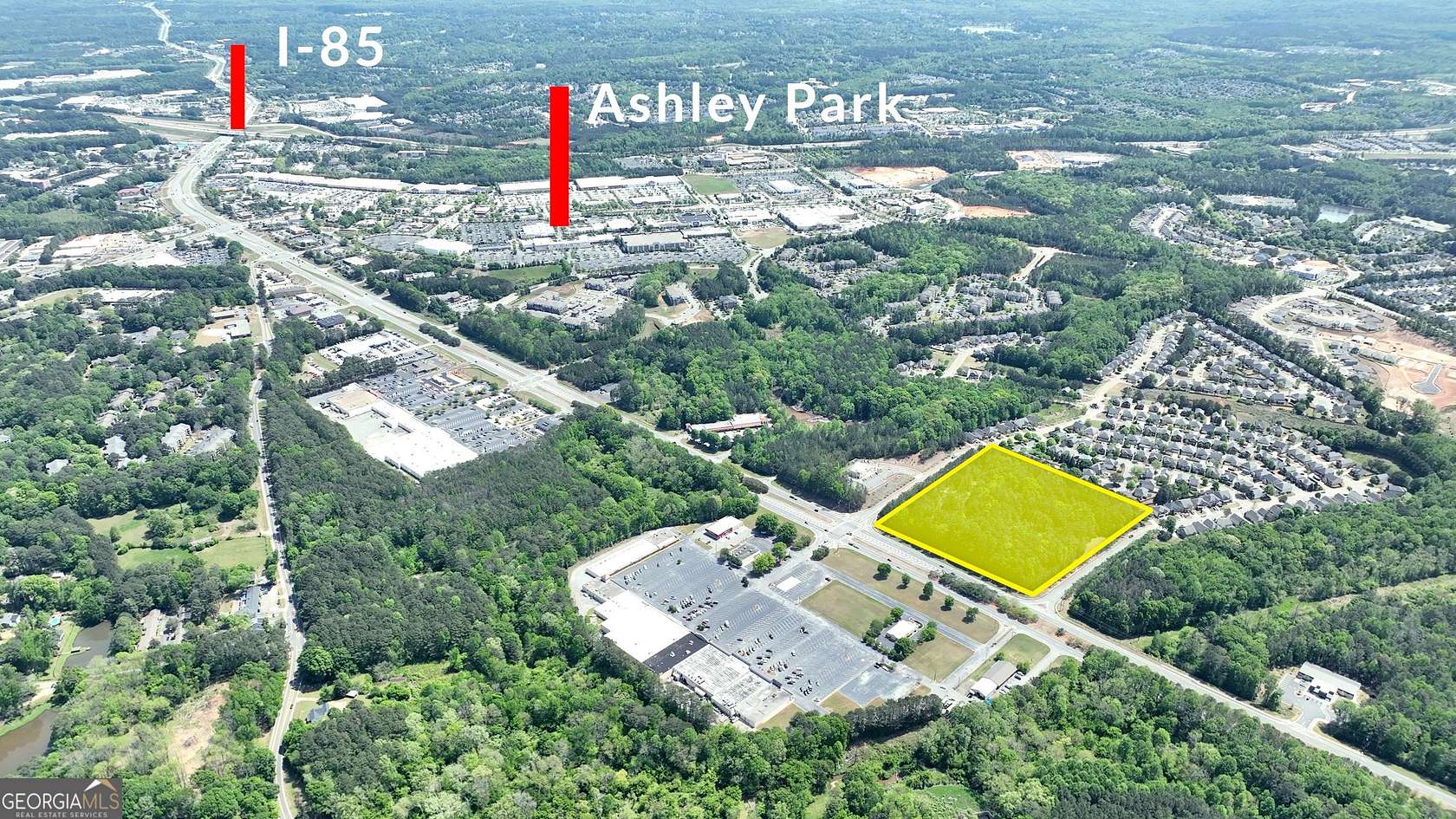 8.23 Acres of Commercial Land for Sale in Newnan, Georgia