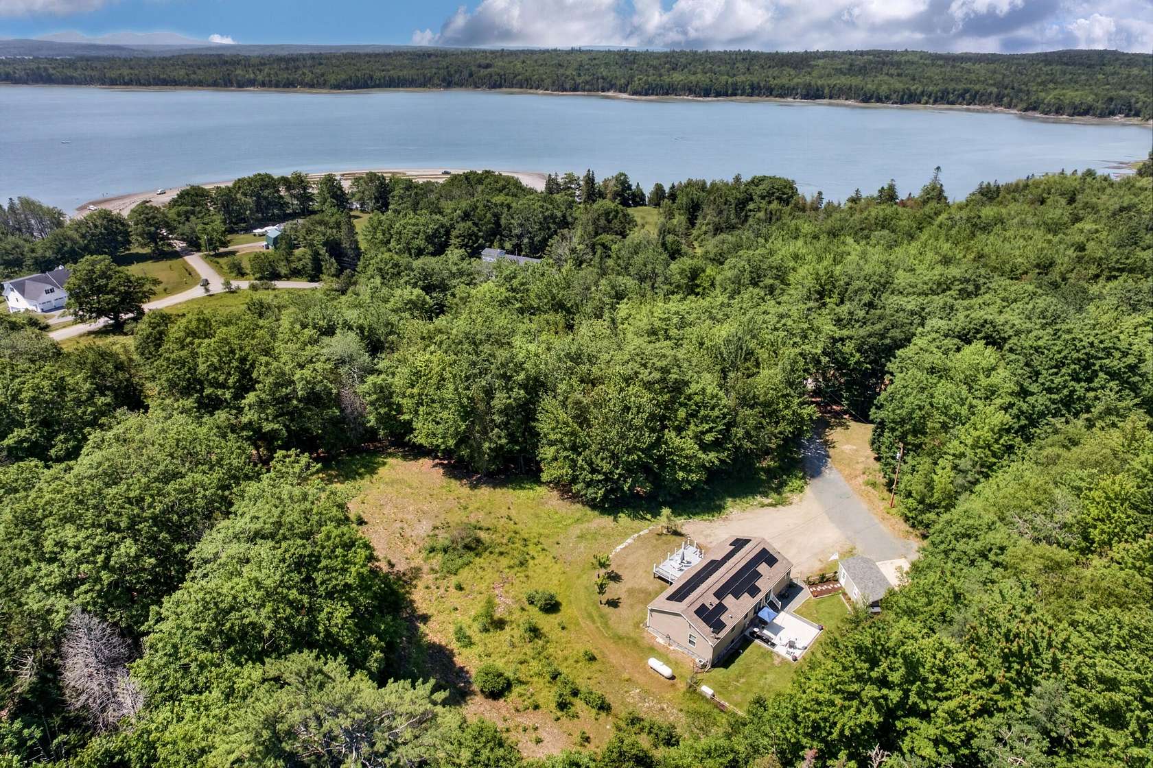 3.52 Acres of Land with Home for Sale in Lamoine Town, Maine