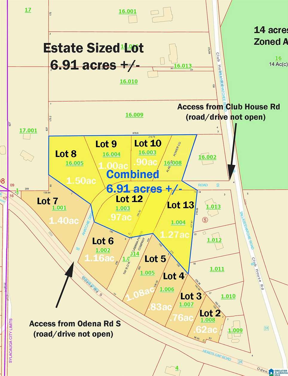7 Acres of Residential Land for Sale in Sylacauga, Alabama