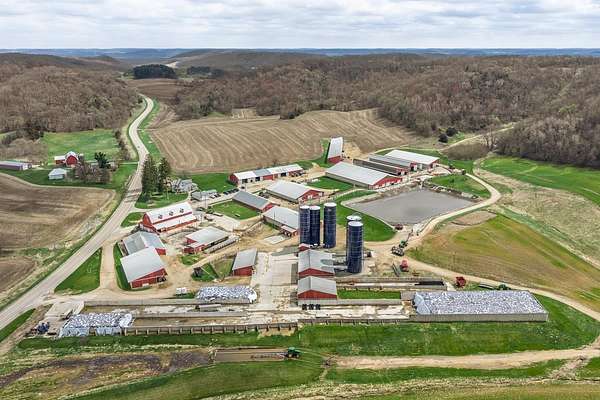 40 Acres of Agricultural Land with Home for Sale in Sauk City, Wisconsin