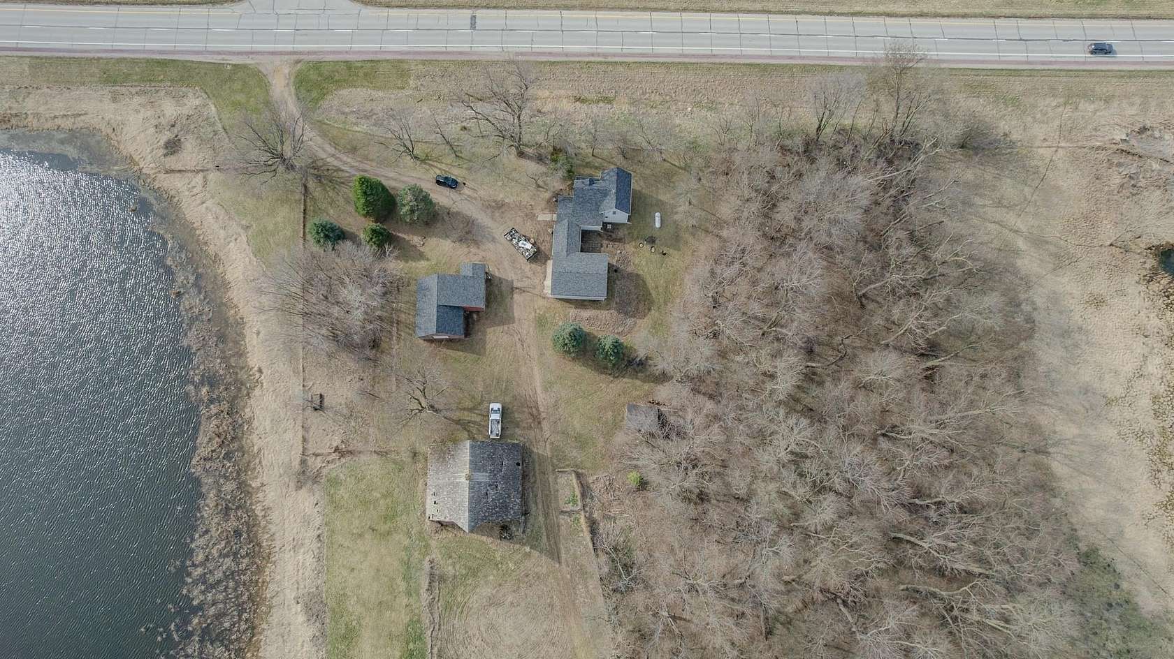 13.6 Acres of Land with Home for Sale in Spirit Lake, Iowa