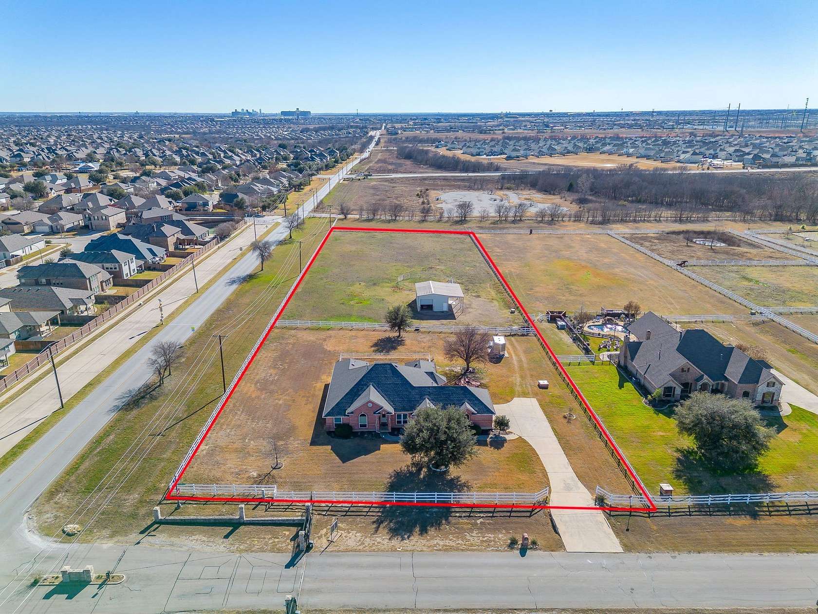 2.83 Acres of Land with Home for Sale in Fort Worth, Texas