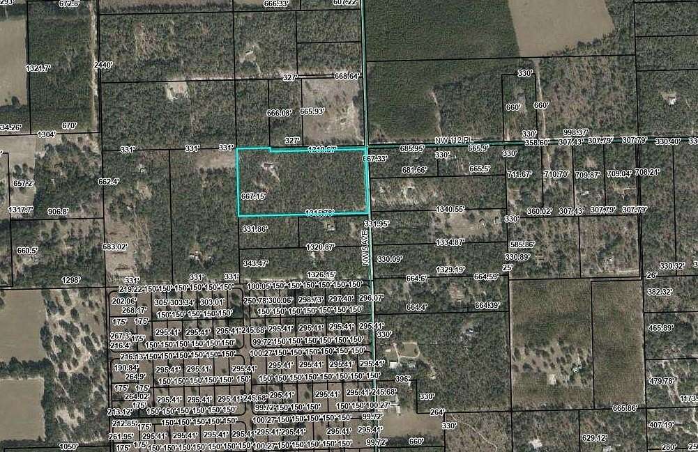 10 Acres of Recreational & Residential Land for Sale in Branford, Florida