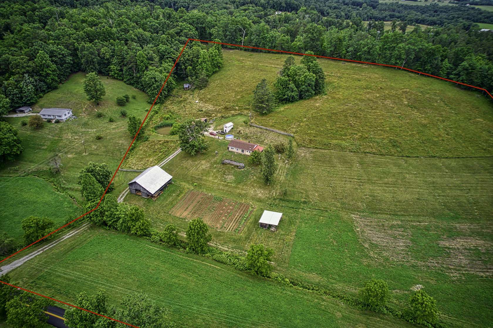 16 Acres of Recreational Land with Home for Sale in West Liberty, Kentucky