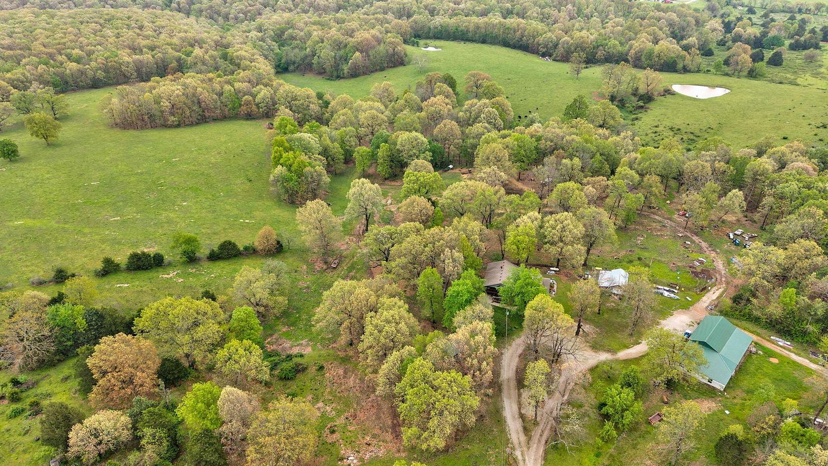 80 Acres of Recreational Land with Home for Sale in Mount Vernon, Missouri