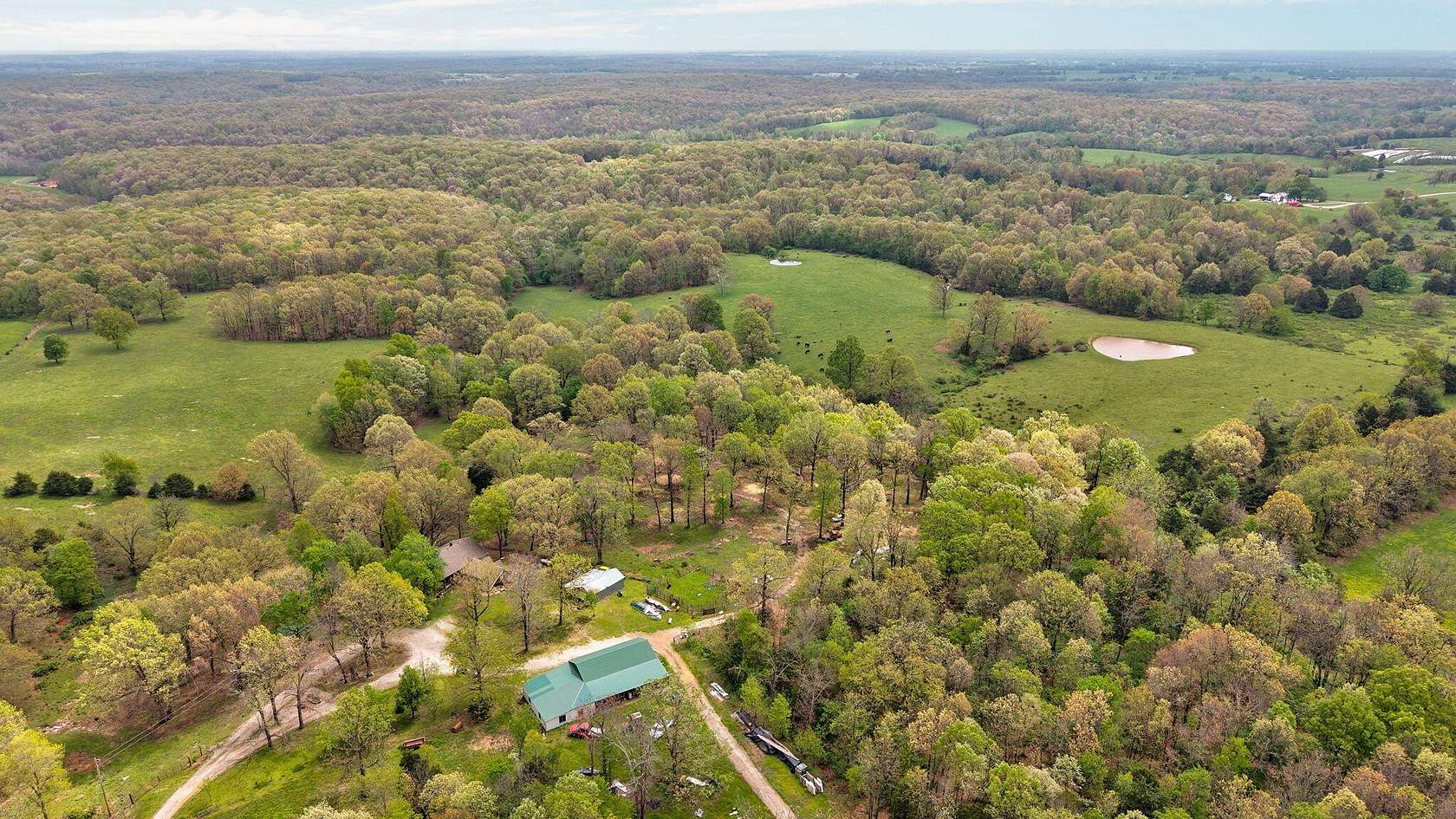 80 Acres of Recreational Land with Home for Sale in Mount Vernon, Missouri