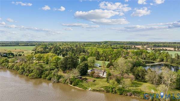 13.4 Acres of Recreational Land with Home for Sale in West Point, Virginia