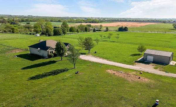 5.37 Acres of Land with Home for Sale in Louisburg, Kansas