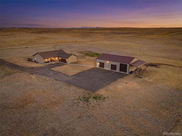 37.5 Acres of Land with Home for Sale in Kiowa, Colorado