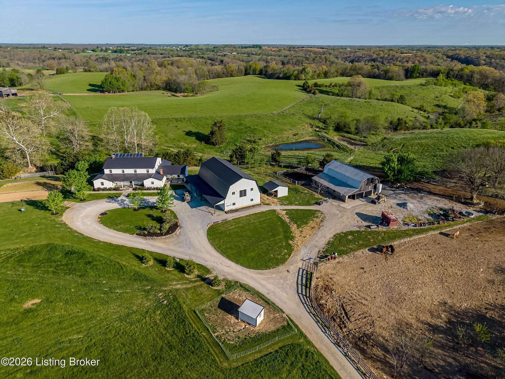 237 Acres of Land with Home for Sale in Pleasureville, Kentucky