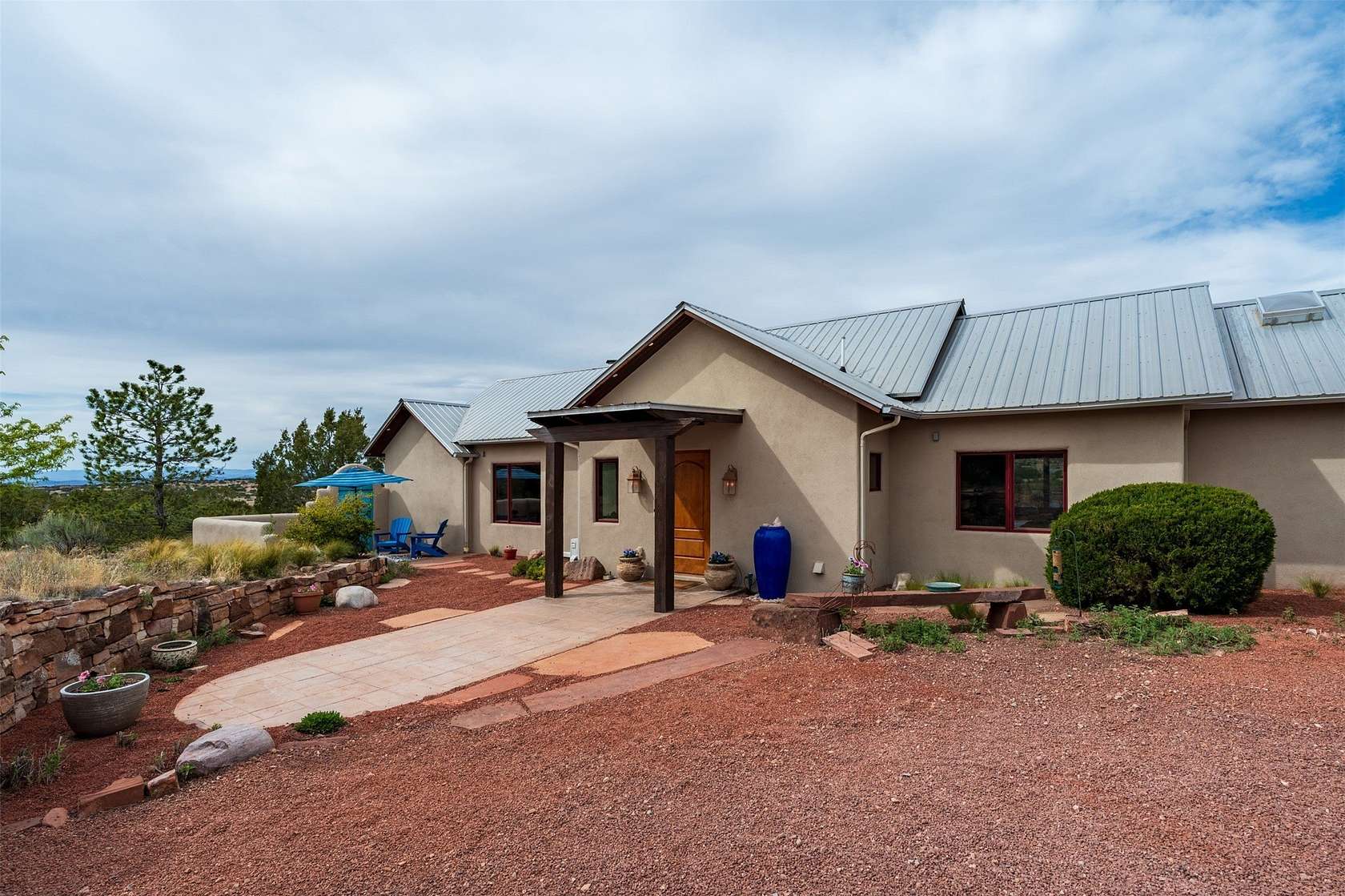 3 Acres of Land with Home for Sale in Lamy, New Mexico