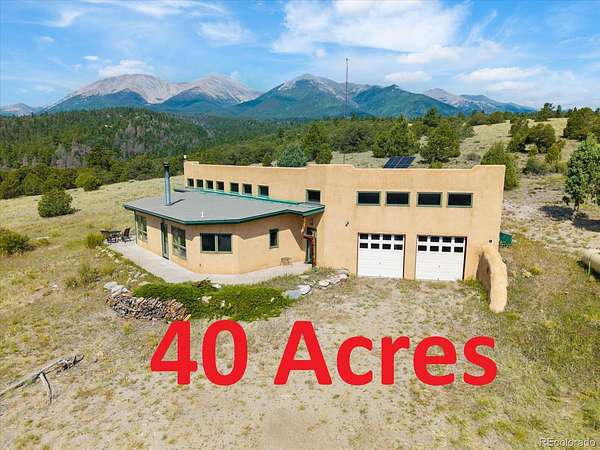 40 Acres of Land with Home for Sale in Salida, Colorado