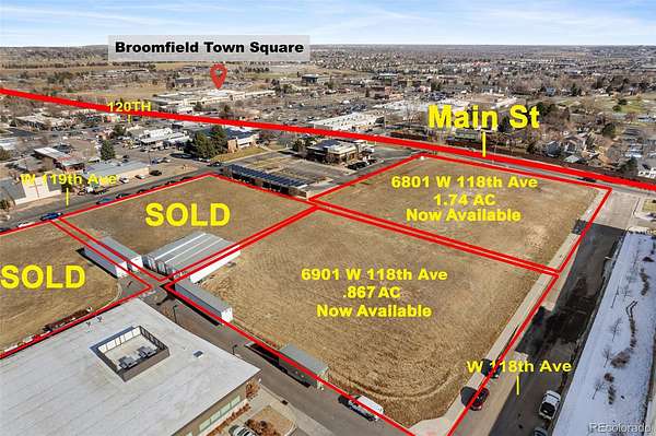 1.74 Acres of Commercial Land for Sale in Broomfield, Colorado