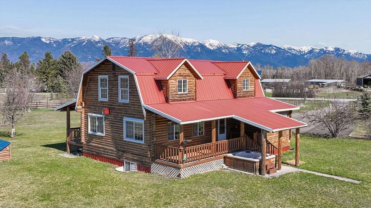 10 Acres of Land with Home for Sale in Kalispell, Montana