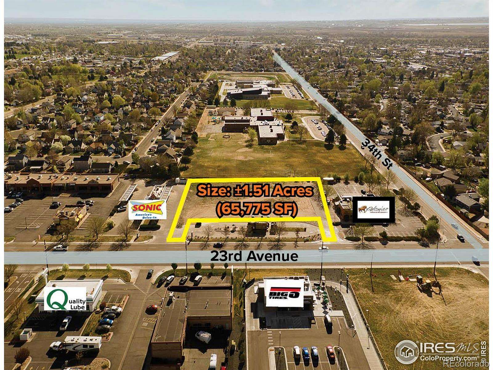 1.5 Acres of Commercial Land for Sale in Evans, Colorado