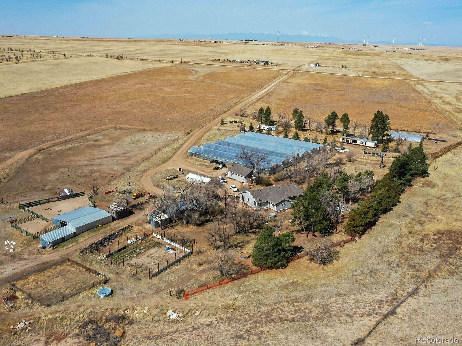 160 Acres of Agricultural Land with Home for Sale in Yoder, Colorado