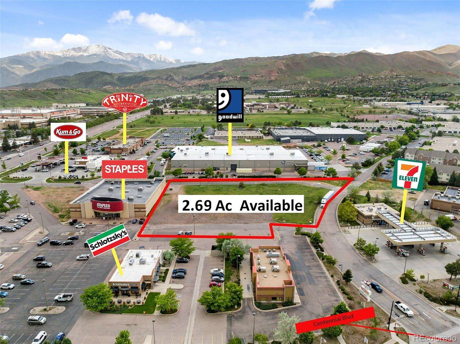 2.69 Acres of Commercial Land for Sale in Colorado Springs, Colorado