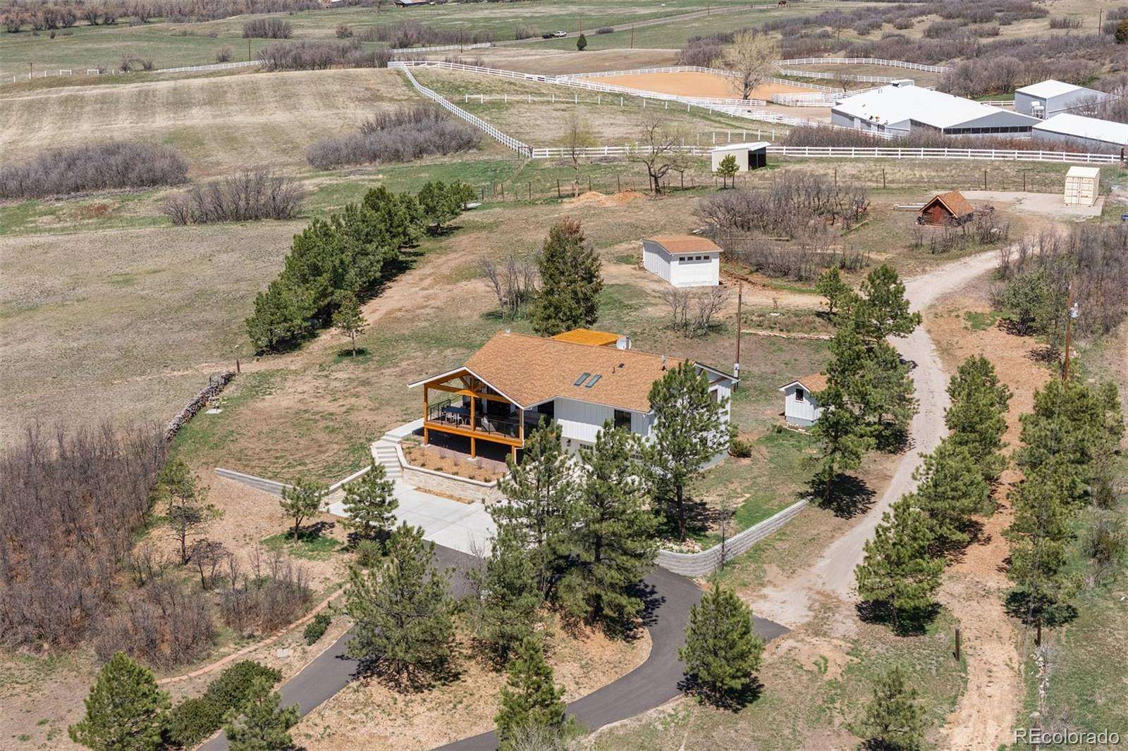 5 Acres of Land with Home for Sale in Sedalia, Colorado