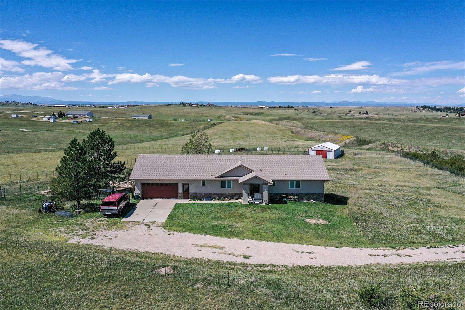 40 Acres of Agricultural Land with Home for Sale in Elizabeth, Colorado