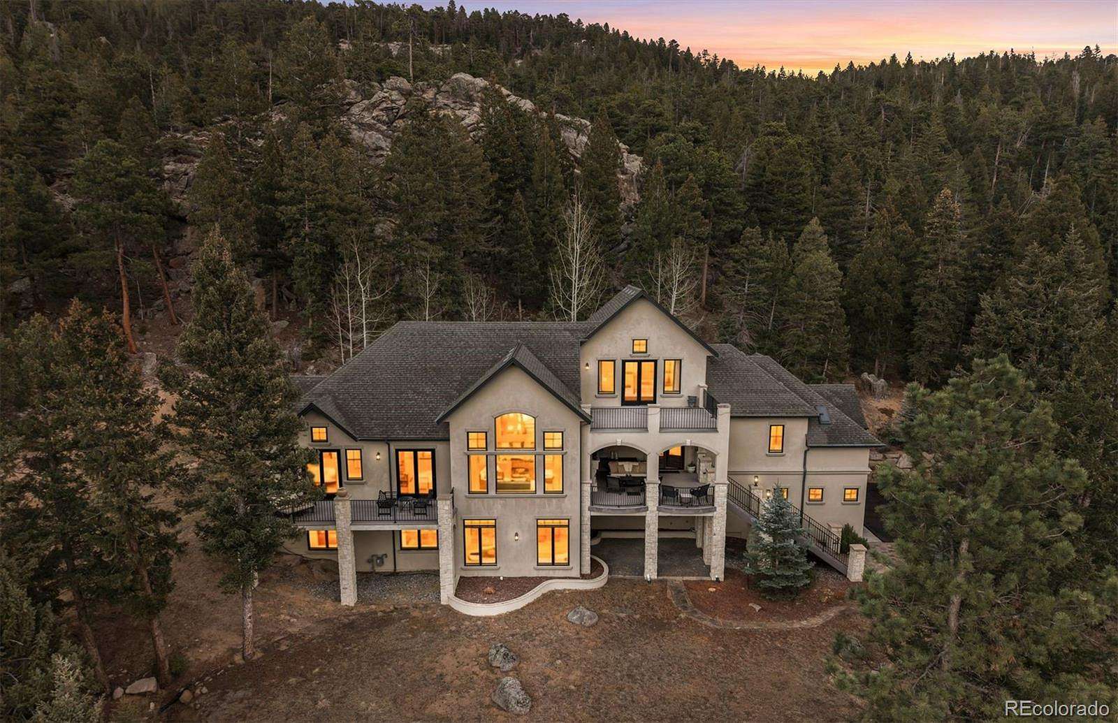 7.14 Acres of Land with Home for Sale in Evergreen, Colorado