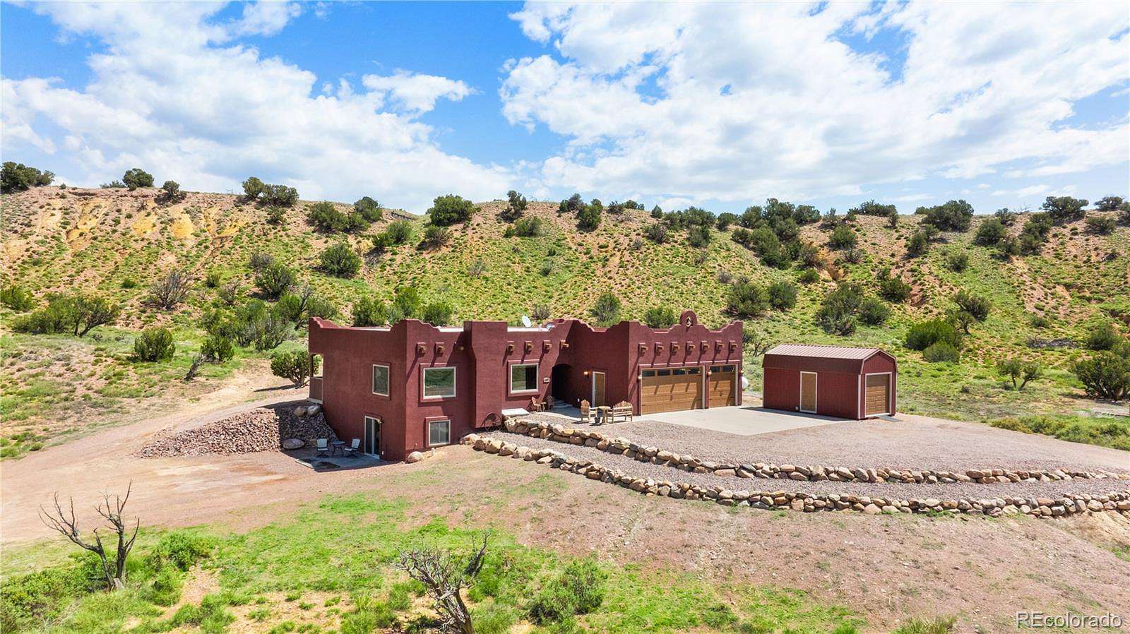 35.1 Acres of Recreational Land with Home for Sale in Penrose, Colorado