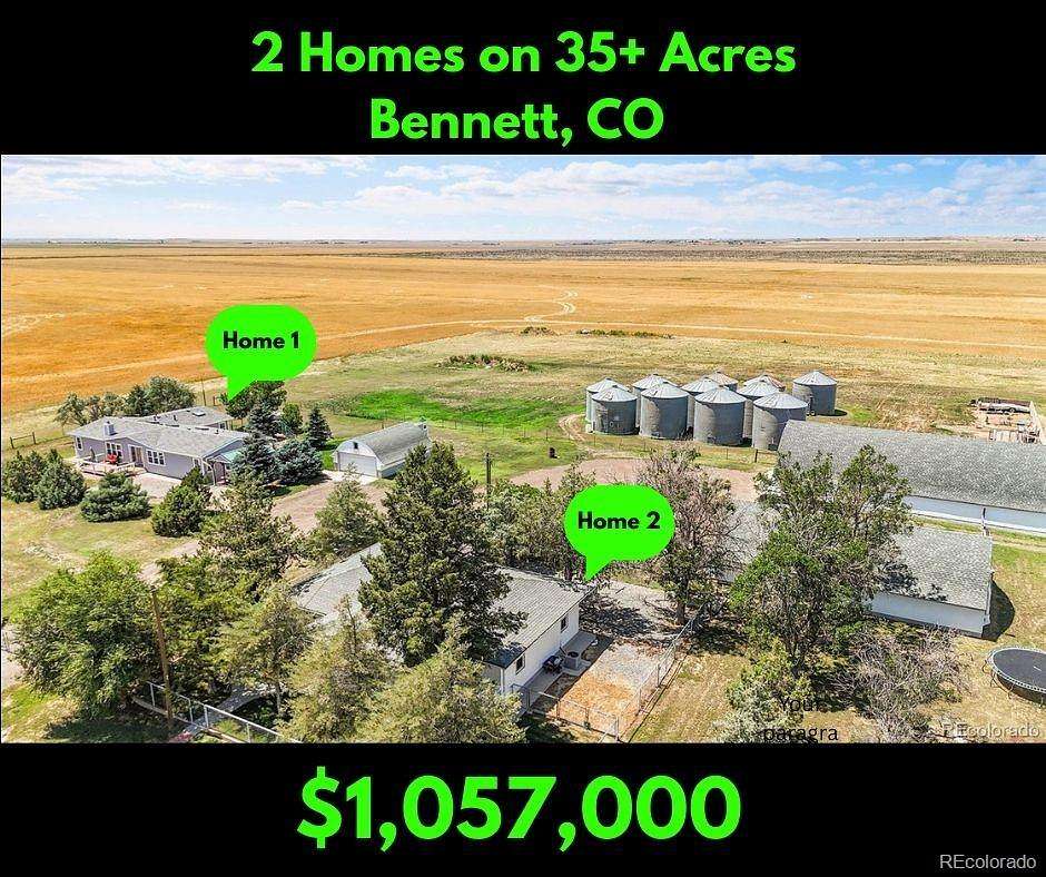 35 Acres of Land with Home for Sale in Bennett, Colorado