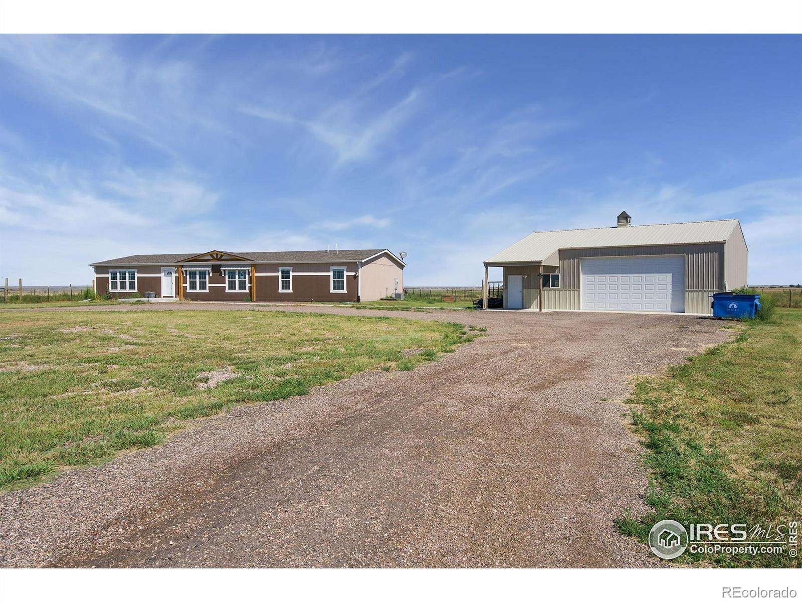 10 Acres of Land with Home for Sale in Briggsdale, Colorado