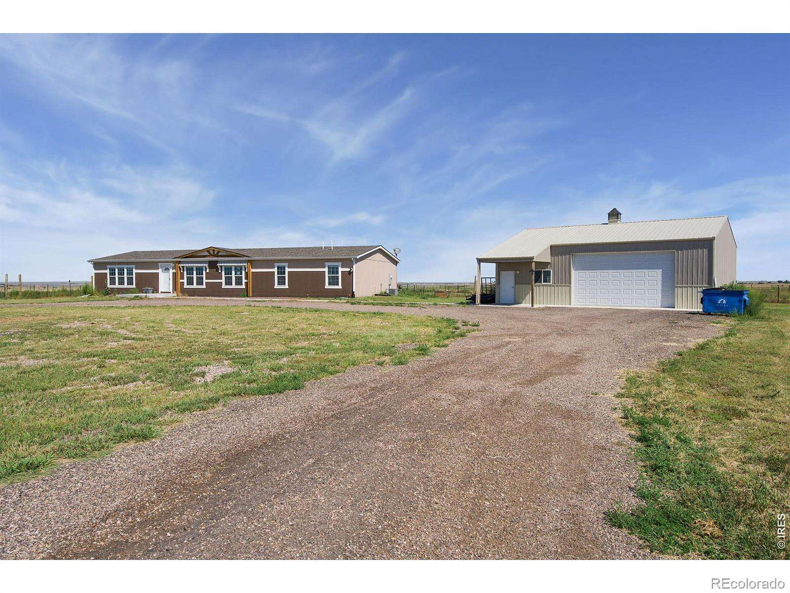 10 Acres of Land with Home for Sale in Briggsdale, Colorado