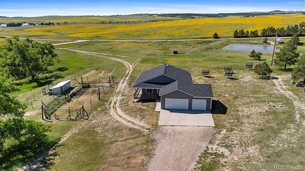 10 Acres of Land with Home for Sale in Kiowa, Colorado