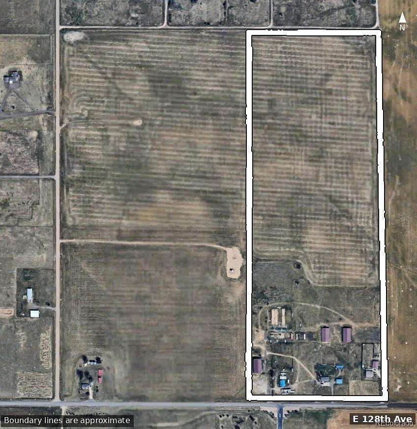 55.7 Acres of Agricultural Land with Home for Sale in Commerce City, Colorado