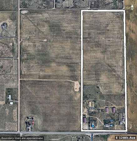 55.7 Acres of Agricultural Land with Home for Sale in Commerce City, Colorado