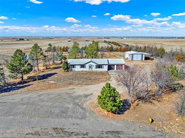 40 Acres of Land with Home for Sale in Byers, Colorado