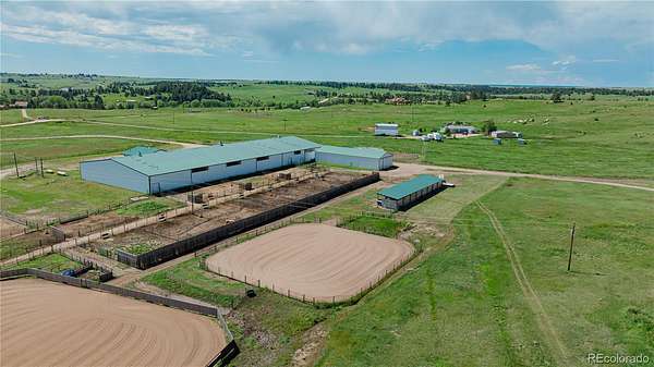 200 Acres of Agricultural Land with Home for Sale in Elizabeth, Colorado