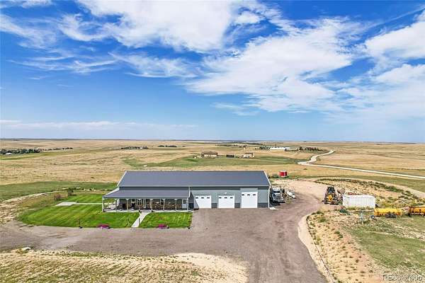 35 Acres of Agricultural Land with Home for Sale in Kiowa, Colorado