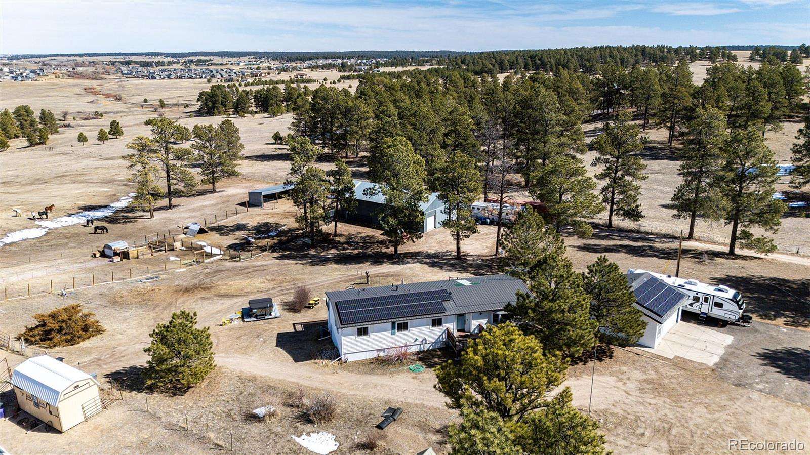40 Acres of Land with Home for Sale in Elizabeth, Colorado