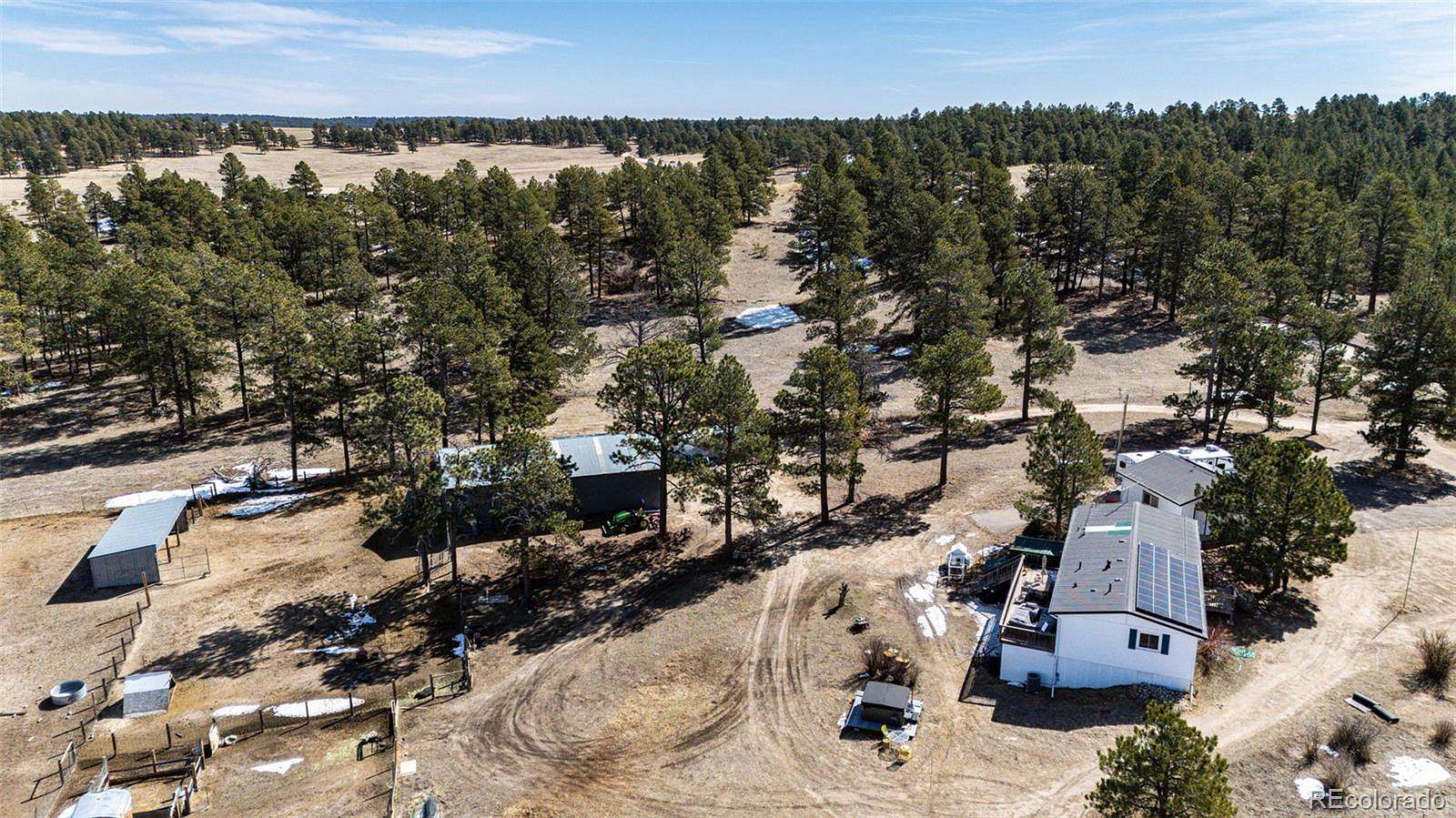 40 Acres of Land with Home for Sale in Elizabeth, Colorado