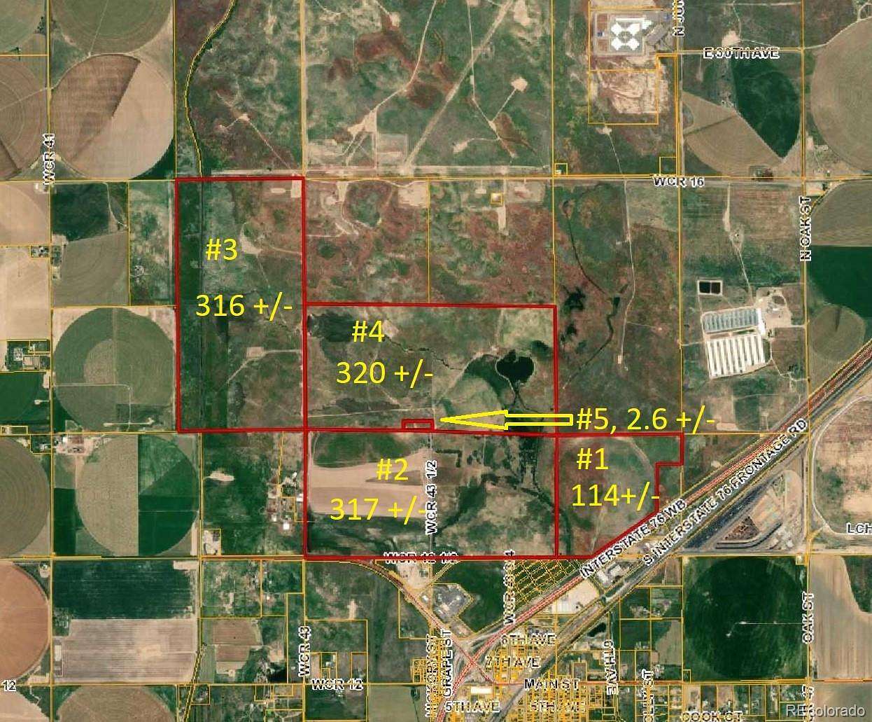 1,071 Acres of Agricultural Land for Sale in Hudson, Colorado